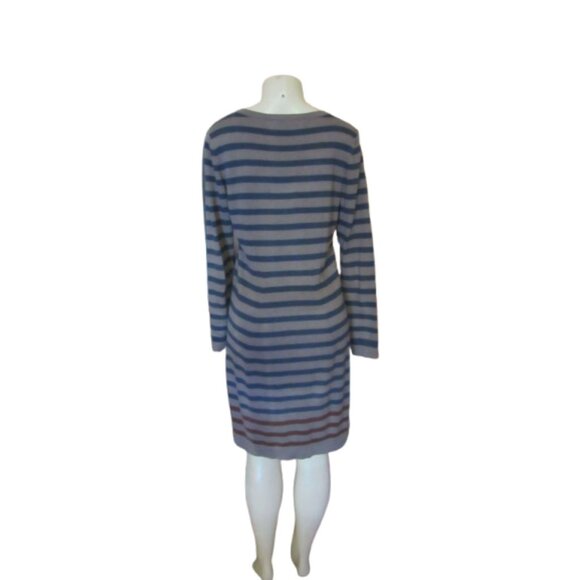Peruvian Connection Pomata Pima Cotton Striped Sweater Dress Size M - Picture 5 of 5